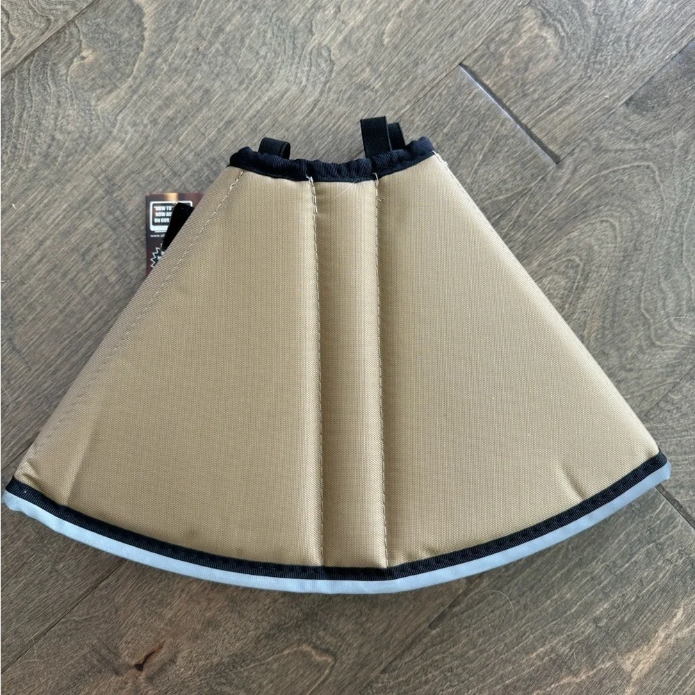 The Comfy Cone Pet Cone for Dogs Cats Small-Long Tan Soft Dog Cone Collar NWT